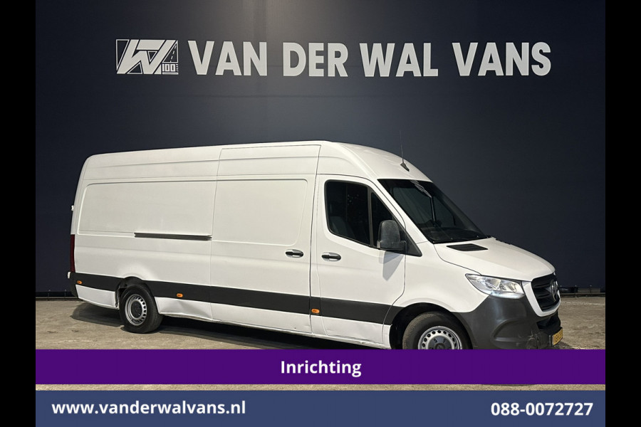 Mercedes-Benz Sprinter 316 CDI 164pk L3H2 *Post NL inrichting* Euro6 Airco | Camera | Navigatie | Apple Carplay Android Auto, Stoelverwarming, 270 graden achterdeuren, schappen, doorloopdeur