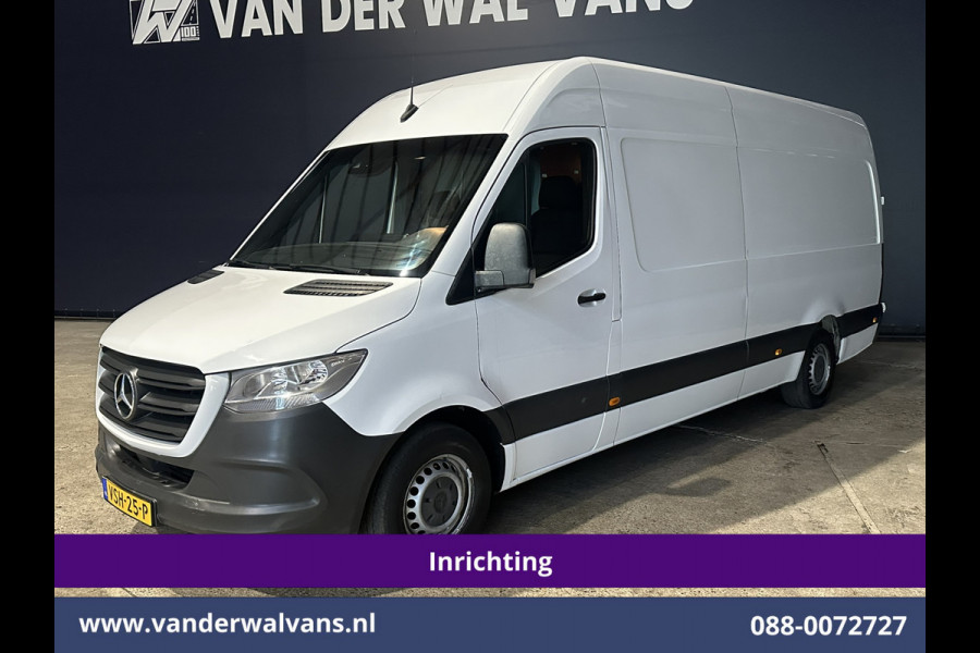 Mercedes-Benz Sprinter 316 CDI 164pk L3H2 *Post NL inrichting* Euro6 Airco | Camera | Navigatie | Apple Carplay Android Auto, Stoelverwarming, 270 graden achterdeuren, schappen, doorloopdeur