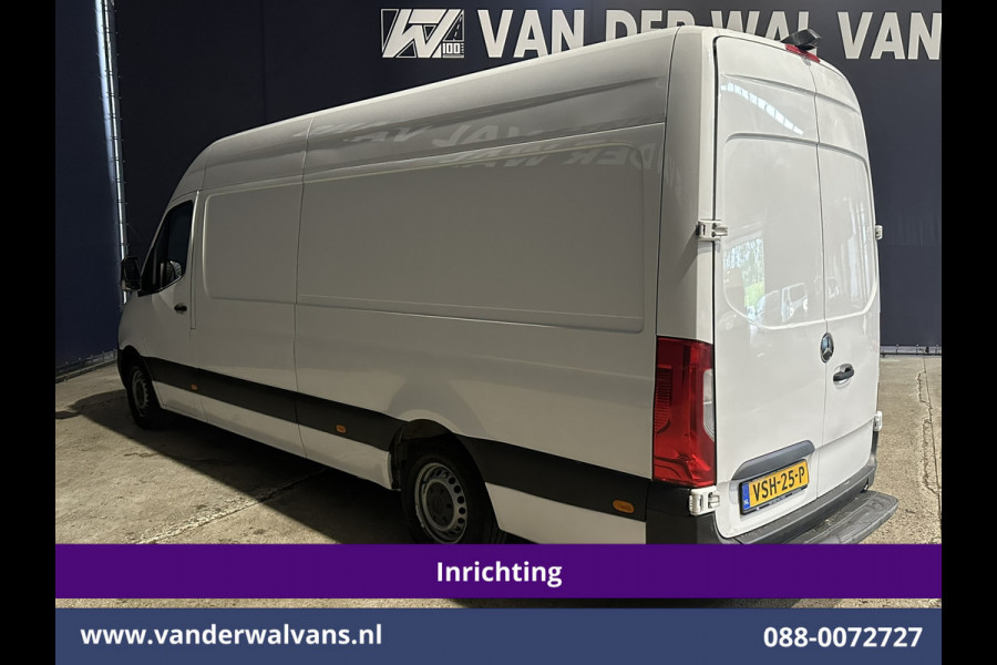 Mercedes-Benz Sprinter 316 CDI 164pk L3H2 *Post NL inrichting* Euro6 Airco | Camera | Navigatie | Apple Carplay Android Auto, Stoelverwarming, 270 graden achterdeuren, schappen, doorloopdeur