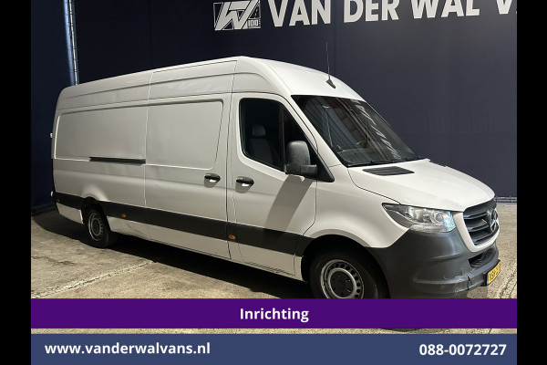 Mercedes-Benz Sprinter 316 CDI 164pk L3H2 *Post NL inrichting* Euro6 Airco | Camera | Navigatie | Apple Carplay Android Auto, Stoelverwarming, 270 graden achterdeuren, schappen, doorloopdeur