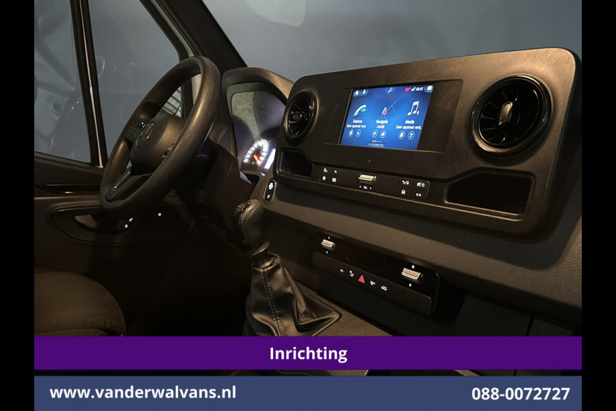 Mercedes-Benz Sprinter 316 CDI 164pk L3H2 *Post NL inrichting* Euro6 Airco | Camera | Navigatie | Apple Carplay Android Auto, Stoelverwarming, 270 graden achterdeuren, schappen, doorloopdeur