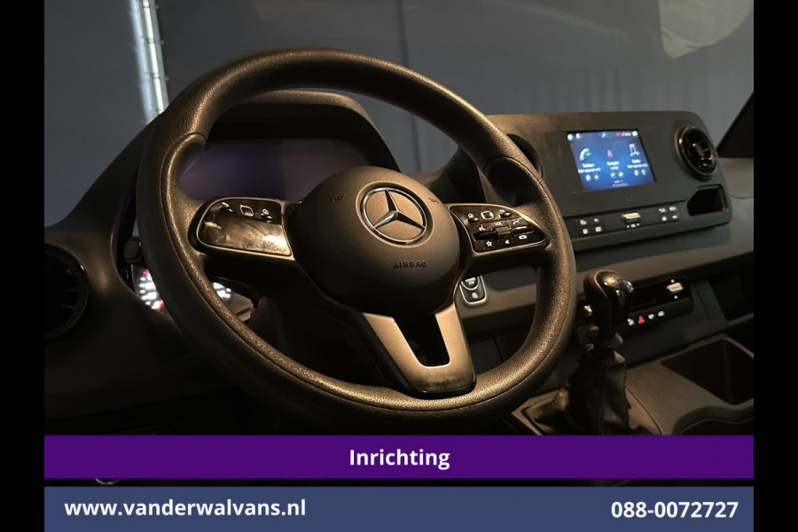 Mercedes-Benz Sprinter 316 CDI 164pk L3H2 *Post NL inrichting* Euro6 Airco | Camera | Navigatie | Apple Carplay Android Auto, Stoelverwarming, 270 graden achterdeuren, schappen, doorloopdeur