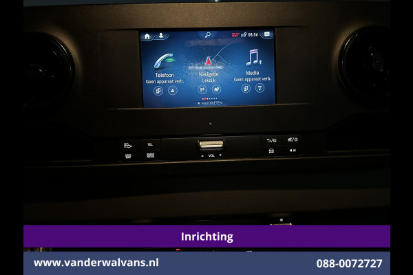 Mercedes-Benz Sprinter 316 CDI 164pk L3H2 *Post NL inrichting* Euro6 Airco | Camera | Navigatie | Apple Carplay Android Auto, Stoelverwarming, 270 graden achterdeuren, schappen, doorloopdeur