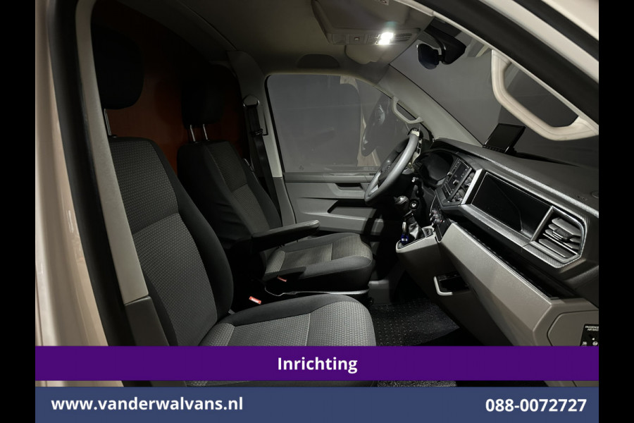 Volkswagen Transporter 2.0 TDI L2H1 Inrichting Euro6 Airco | Omvormer | Imperiaal | Camera | Trekhaak | Apple Carplay Android Auto, Cruisecontrol, Parkeersensoren