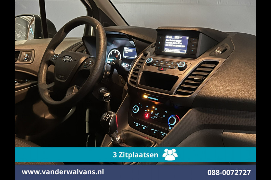 Ford Transit Connect 1.5 EcoBlue 101pk L1H1 Euro6 Airco | 3-Zits | Trekhaak | Stoelverwarming | Verwarmde voorruit Parkeersensoren, Bijrijdersbank