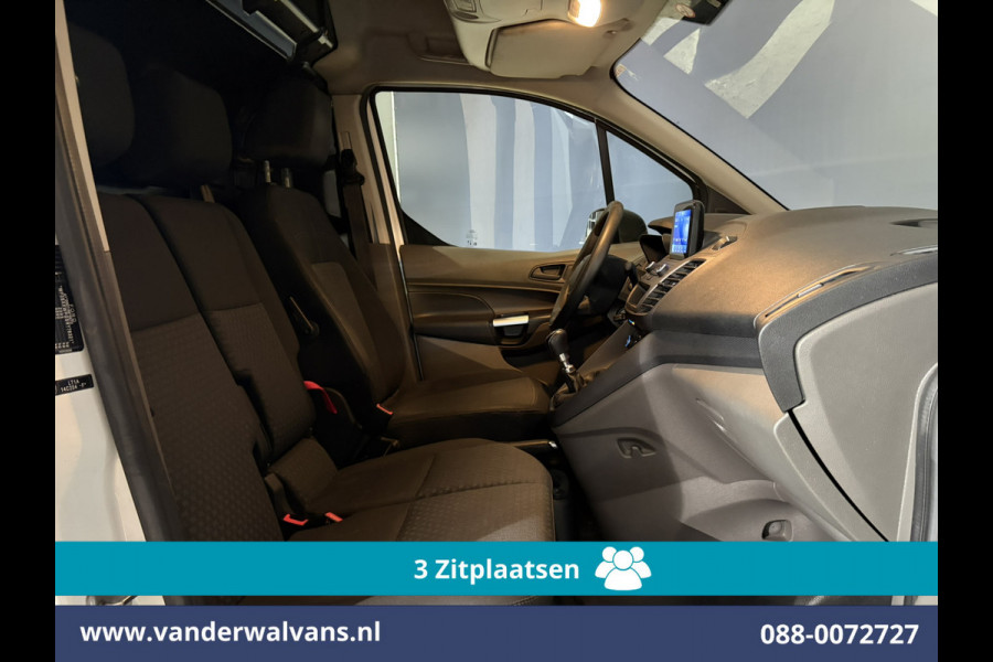 Ford Transit Connect 1.5 EcoBlue 120pk L2H1 Euro6 Airco | 3-Zits | Camera | Navigatie | Apple Carplay Stoelverwarming, Verwarmde voorruit, Parkeersensoren, Bijrijdersbank, 1500kg trekvermogen