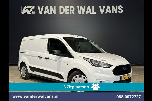 Ford Transit Connect 1.5 EcoBlue 120pk L2H1 Euro6 Airco | 3-Zits | Camera | Navigatie | Apple Carplay Stoelverwarming, Verwarmde voorruit, Parkeersensoren, Bijrijdersbank, 1500kg trekvermogen