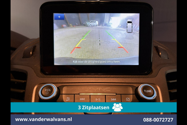 Ford Transit Connect 1.5 EcoBlue 120pk L2H1 Euro6 Airco | 3-Zits | Camera | Navigatie | Apple Carplay Stoelverwarming, Verwarmde voorruit, Parkeersensoren, Bijrijdersbank, 1500kg trekvermogen