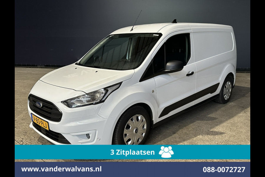 Ford Transit Connect 1.5 EcoBlue 120pk L2H1 Euro6 Airco | 3-Zits | Camera | Navigatie | Apple Carplay Stoelverwarming, Verwarmde voorruit, Parkeersensoren, Bijrijdersbank, 1500kg trekvermogen