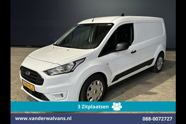 Ford Transit Connect 1.5 EcoBlue 120pk L2H1 Euro6 Airco | 3-Zits | Camera | Navigatie | Apple Carplay Stoelverwarming, Verwarmde voorruit, Parkeersensoren, Bijrijdersbank, 1500kg trekvermogen