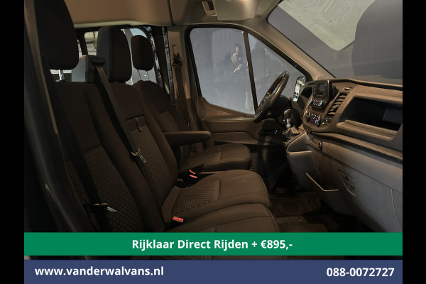 Ford Transit 2.0 TDCI 185pk L4H3 Dubbele Cabine Euro6 *Rijklaar* Airco | 6-Zits | Camera | Cruisecontrol Parkeersensoren, 2800kg trekvermogen