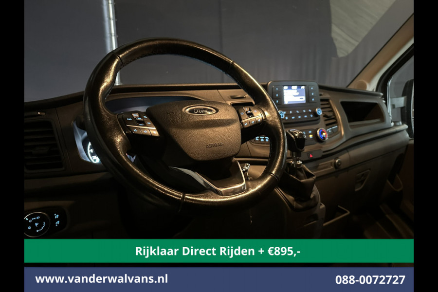 Ford Transit 2.0 TDCI 185pk L4H3 Dubbele Cabine Euro6 *Rijklaar* Airco | 6-Zits | Camera | Cruisecontrol Parkeersensoren, 2800kg trekvermogen