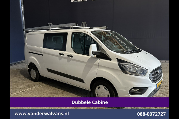 Ford Transit Custom 2.0 TDCI 130pk L2H1 Dubbele Cabine Euro6 inrichting | Airco | 5-Zits | Imperiaal | LED | Cruisecontrol Stoelverwarming, Parkeersensoren, 2800kg trekvermogen