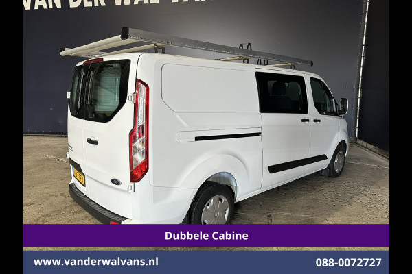Ford Transit Custom 2.0 TDCI 130pk L2H1 Dubbele Cabine Euro6 inrichting | Airco | 5-Zits | Imperiaal | LED | Cruisecontrol Stoelverwarming, Parkeersensoren, 2800kg trekvermogen