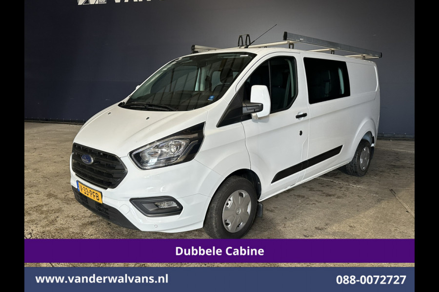 Ford Transit Custom 2.0 TDCI 130pk L2H1 Dubbele Cabine Euro6 inrichting | Airco | 5-Zits | Imperiaal | LED | Cruisecontrol Stoelverwarming, Parkeersensoren, 2800kg trekvermogen