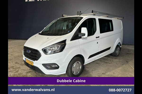 Ford Transit Custom 2.0 TDCI 130pk L2H1 Dubbele Cabine Euro6 inrichting | Airco | 5-Zits | Imperiaal | LED | Cruisecontrol Stoelverwarming, Parkeersensoren, 2800kg trekvermogen