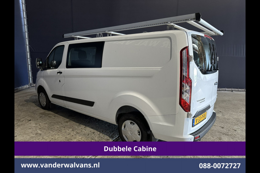 Ford Transit Custom 2.0 TDCI 130pk L2H1 Dubbele Cabine Euro6 inrichting | Airco | 5-Zits | Imperiaal | LED | Cruisecontrol Stoelverwarming, Parkeersensoren, 2800kg trekvermogen