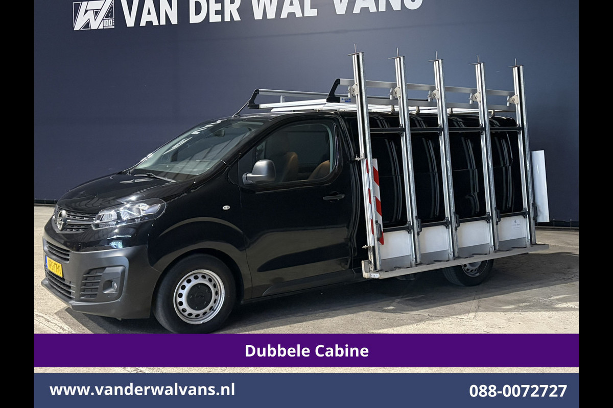 Opel Vivaro 2.0 CDTI 123pk L3H1 Glasresteel Dubbele cabine Euro6 Airco | 5-Zits | Camera | Navigatie | Apple Carplay Android Auto, Cruisecontrol, 2500kg Trekhaak, Parkeersensoren