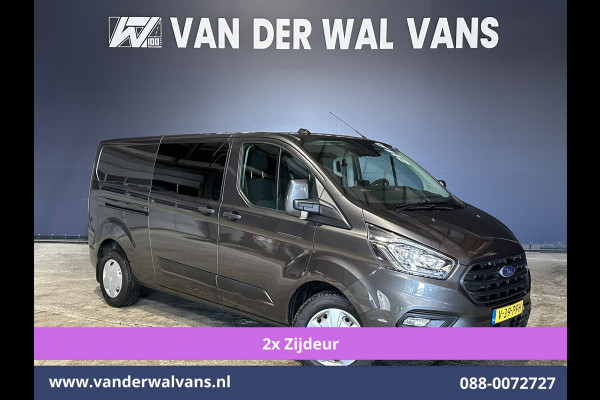 Ford Transit Custom 2.0 TDCI 170pk L2H1 Dubbele Cabine Euro6 Airco | 5-Zits | 2x Zijdeur | Camera | LED Apple Carplay, Android Auto, Cruisecontrol, Parkeersensoren, Stoelverwarming, Verwarmde voorruit 2800kg trekvermogen