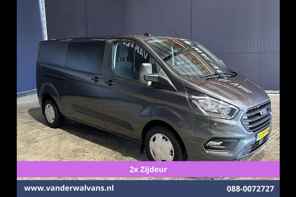 Ford Transit Custom 2.0 TDCI 170pk L2H1 Dubbele Cabine Euro6 Airco | 5-Zits | 2x Zijdeur | Camera | LED Apple Carplay, Android Auto, Cruisecontrol, Parkeersensoren, Stoelverwarming, Verwarmde voorruit 2800kg trekvermogen