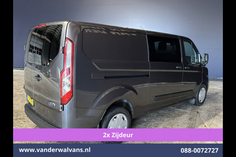 Ford Transit Custom 2.0 TDCI 170pk L2H1 Dubbele Cabine Euro6 Airco | 5-Zits | 2x Zijdeur | Camera | LED Apple Carplay, Android Auto, Cruisecontrol, Parkeersensoren, Stoelverwarming, Verwarmde voorruit 2800kg trekvermogen