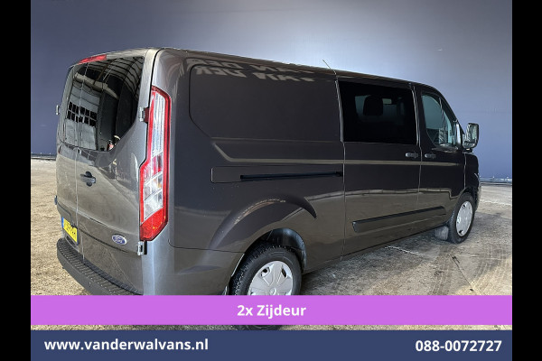 Ford Transit Custom 2.0 TDCI 170pk L2H1 Dubbele Cabine Euro6 Airco | 5-Zits | 2x Zijdeur | Camera | LED Apple Carplay, Android Auto, Cruisecontrol, Parkeersensoren, Stoelverwarming, Verwarmde voorruit 2800kg trekvermogen
