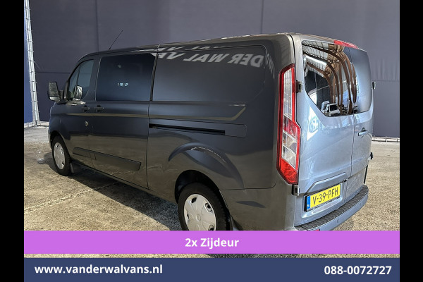 Ford Transit Custom 2.0 TDCI 170pk L2H1 Dubbele Cabine Euro6 Airco | 5-Zits | 2x Zijdeur | Camera | LED Apple Carplay, Android Auto, Cruisecontrol, Parkeersensoren, Stoelverwarming, Verwarmde voorruit 2800kg trekvermogen