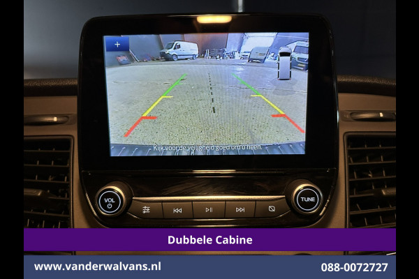 Ford Transit Custom 2.0 TDCI 130pk L2H1 Dubbele Cabine Euro6 Airco | 6-Zits | Xenon | Camera | Navigatie | Apple Carplay | LED Android Auto, Cruisecontrol, Stoelverwarming, Verwarmde voorruit, Parkeersensoren
