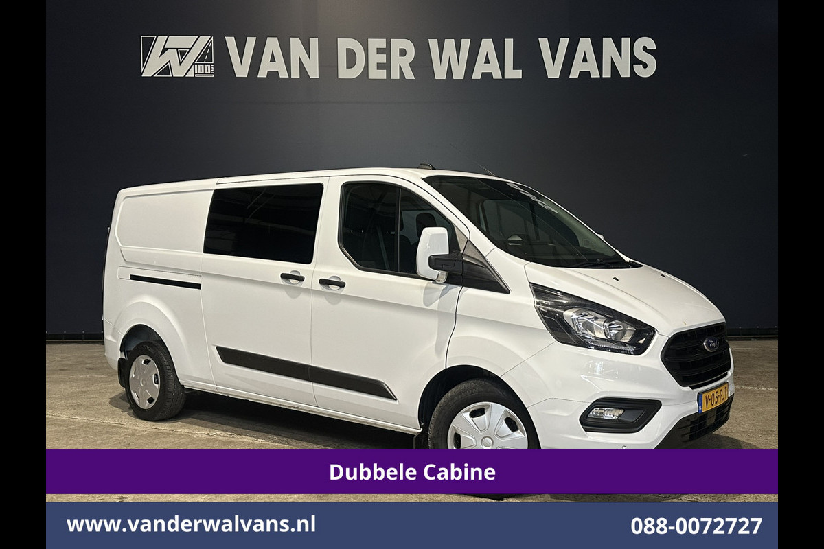 Ford Transit Custom 2.0 TDCI 130pk L2H1 Dubbele Cabine Euro6 Airco | 6-Zits | LED | Cruisecontrol | Trekhaak Parkeersensoren, Verwarmde voorruit