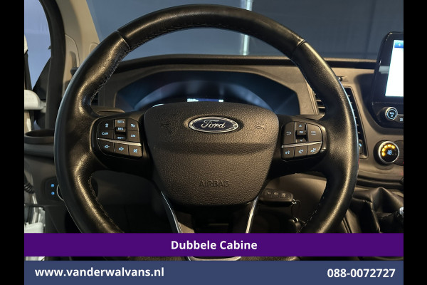 Ford Transit Custom 2.0 TDCI 130pk L2H1 Dubbele Cabine Euro6 Airco | 6-Zits | Camera | Navigatie | LED | Apple Carplay Cruisecontrol, Stoelverwarming, Verwarmde voorruit, Parkeersensoren, 2800kg trekvermogen