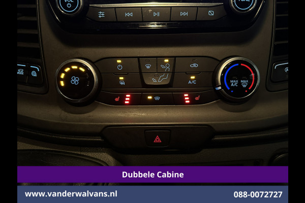 Ford Transit Custom 2.0 TDCI 130pk L2H1 Dubbele Cabine Euro6 Airco | 6-Zits | Camera | Navigatie | LED | Apple Carplay Cruisecontrol, Stoelverwarming, Verwarmde voorruit, Parkeersensoren, 2800kg trekvermogen