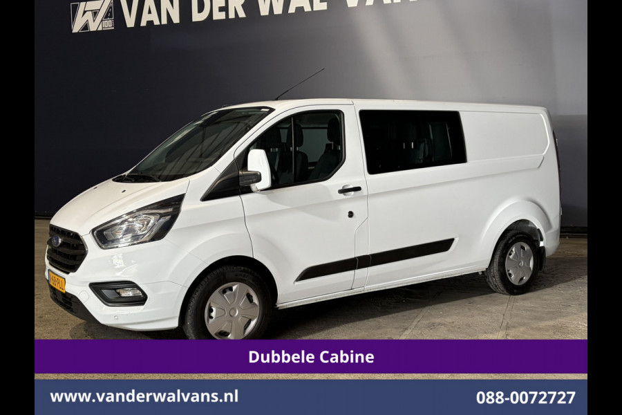 Ford Transit Custom 2.0 TDCI 130pk L2H1 Dubbele Cabine Euro6 Airco | 6-Zits | Camera | Navigatie | LED | Apple Carplay Cruisecontrol, Stoelverwarming, Verwarmde voorruit, Parkeersensoren, 2800kg trekvermogen