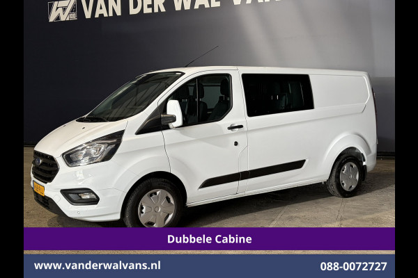Ford Transit Custom 2.0 TDCI 130pk L2H1 Dubbele Cabine Euro6 Airco | 6-Zits | Camera | Navigatie | LED | Apple Carplay Cruisecontrol, Stoelverwarming, Verwarmde voorruit, Parkeersensoren, 2800kg trekvermogen