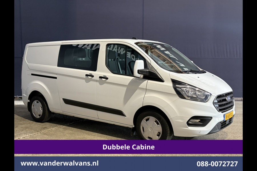 Ford Transit Custom 2.0 TDCI 130pk L2H1 Dubbele Cabine Euro6 Airco | 6-Zits | Camera | Navigatie | LED | Apple Carplay Cruisecontrol, Stoelverwarming, Verwarmde voorruit, Parkeersensoren, 2800kg trekvermogen