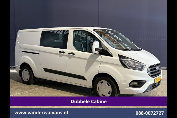 Ford Transit Custom 2.0 TDCI 130pk L2H1 Dubbele Cabine Euro6 Airco | 6-Zits | Camera | Navigatie | LED | Apple Carplay Cruisecontrol, Stoelverwarming, Verwarmde voorruit, Parkeersensoren, 2800kg trekvermogen