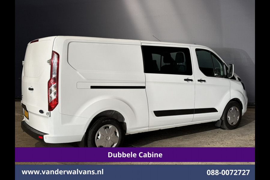 Ford Transit Custom 2.0 TDCI 130pk L2H1 Dubbele Cabine Euro6 Airco | 6-Zits | Camera | Navigatie | LED | Apple Carplay Cruisecontrol, Stoelverwarming, Verwarmde voorruit, Parkeersensoren, 2800kg trekvermogen