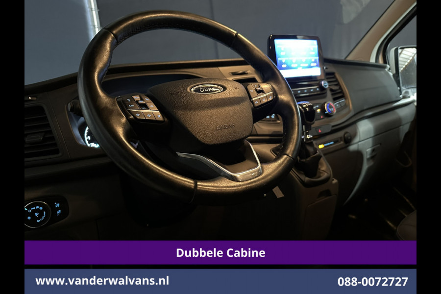 Ford Transit Custom 2.0 TDCI 130pk L2H1 Dubbele Cabine Euro6 Airco | 6-Zits | Camera | Navigatie | LED | Apple Carplay Cruisecontrol, Stoelverwarming, Verwarmde voorruit, Parkeersensoren, 2800kg trekvermogen
