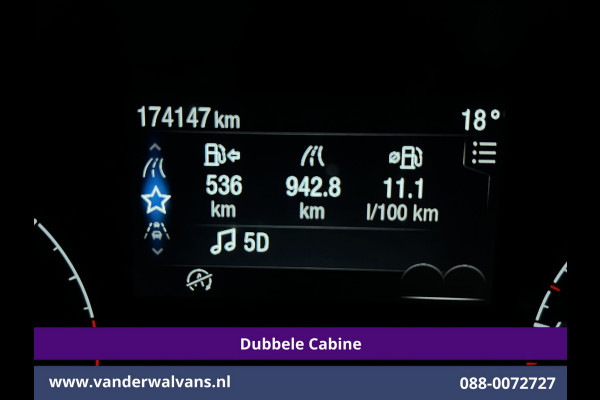 Ford Transit Custom 2.0 TDCI 130pk L2H1 Dubbele Cabine Euro6 Airco | 6-Zits | Camera | Navigatie | LED | Apple Carplay Cruisecontrol, Stoelverwarming, Verwarmde voorruit, Parkeersensoren, 2800kg trekvermogen