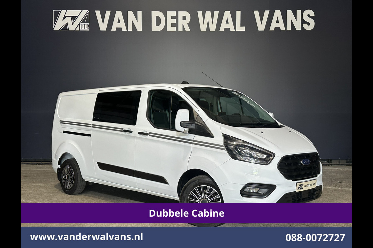 Ford Transit Custom 2.0 TDCI 130pk L2H1 Dubbele Cabine Euro6 Airco | 6-Zits | Camera | Apple Carplay | Xenon | Adaptieve Cruisecontrol Android Auto, 2800kg Trekhaak, Parkeersensoren, Verwarmde voorruit, Stoelverwarming, Achterklep
