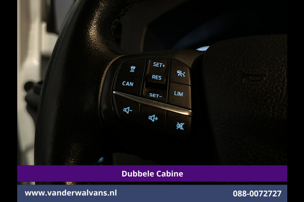 Ford Transit Custom 2.0 TDCI 130pk L2H1 Dubbele Cabine Euro6 Airco | 6-Zits | Camera | Navigatie | Apple Carplay | Cruisecontrol LED, Android Auto, Stoelverwarming, Verwarmde voorruit, Parkeersensoren, Achterklep, 2800kg trekvermogen