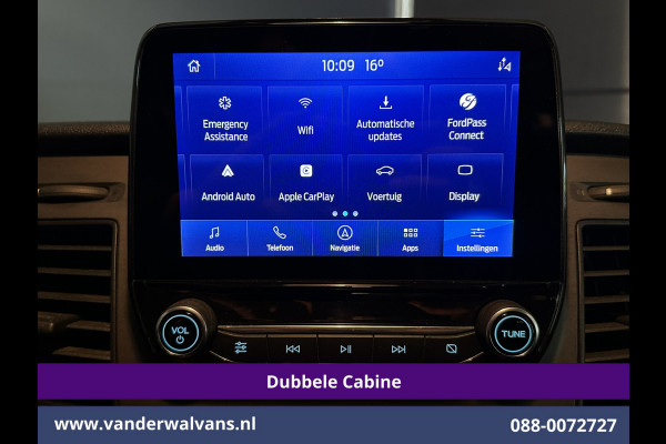 Ford Transit Custom 2.0 TDCI 130pk L2H1 Dubbele Cabine Euro6 Airco | 6-Zits | Camera | Navigatie | Apple Carplay | Cruisecontrol LED, Android Auto, Stoelverwarming, Verwarmde voorruit, Parkeersensoren, Achterklep, 2800kg trekvermogen