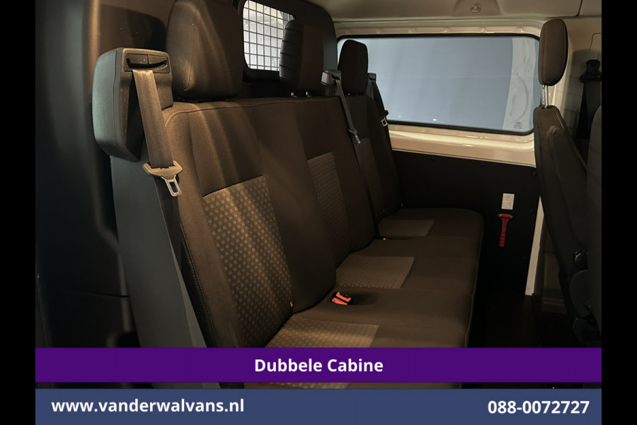Ford Transit Custom 2.0 TDCI 130pk L2H1 Dubbele Cabine Euro6 Airco | 6-Zits | Camera | Navigatie | Apple Carplay | Cruisecontrol LED, Android Auto, Stoelverwarming, Verwarmde voorruit, Parkeersensoren, Achterklep, 2800kg trekvermogen