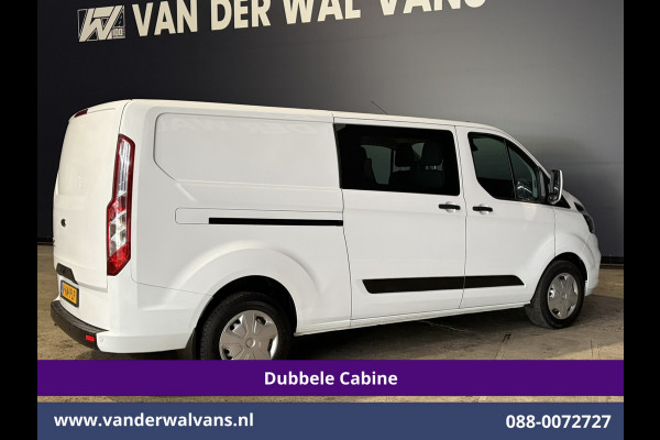 Ford Transit Custom 2.0 TDCI 130pk L2H1 Dubbele Cabine Euro6 Airco | 6-Zits | Camera | Navigatie | Apple Carplay | Cruisecontrol LED, Android Auto, Stoelverwarming, Verwarmde voorruit, Parkeersensoren, Achterklep, 2800kg trekvermogen