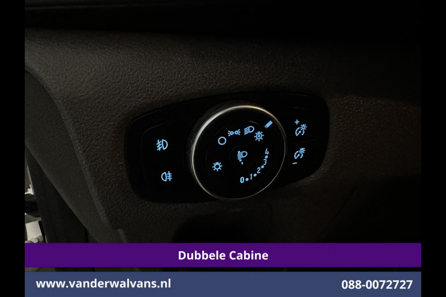 Ford Transit Custom 2.0 TDCI 130pk L2H1 Dubbele Cabine Euro6 Airco | 6-Zits | Camera | Navigatie | Apple Carplay | Cruisecontrol LED, Android Auto, Stoelverwarming, Verwarmde voorruit, Parkeersensoren, Achterklep, 2800kg trekvermogen