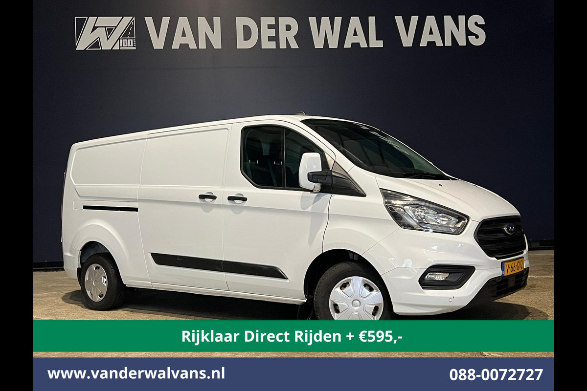 Ford Transit Custom 2.0 TDCI L2H1 Euro6 Airco | Camera | 2800kg trekvermogen | Apple Carplay | Cruisecontrol | LED | Parkeersensoren Android Auto, Verwarmde voorruit, Bijrijdersbank