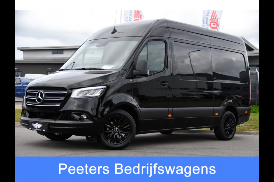 Mercedes-Benz Sprinter 319 3.0 CDI L2H2 Black Edition Adaptieve Cruise, Camera, Carplay, 10,5'' Mbux, LED, Stoelverwarming, Geveerde stoel, Trekhaak, Uniek!