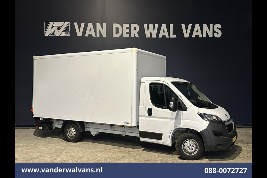 Peugeot Boxer 2.2 BlueHDi 141pk Bakwagen 436cm Lang Laadklep Euro6 Airco | 1055kg laadvermogen | Cruisecontrol Bijrijdersbank.