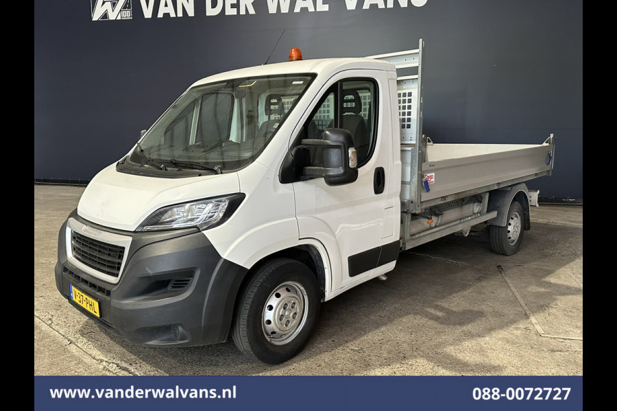 Peugeot Boxer 2.2 BlueHDi 140pk Kipper Open Laadbak Euro6 Bijrijdersbank Bluetooth telefoonvoorbereiding