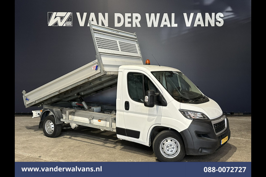 Peugeot Boxer 2.2 BlueHDi 140pk Kipper Open Laadbak Euro6 Bijrijdersbank Bluetooth telefoonvoorbereiding