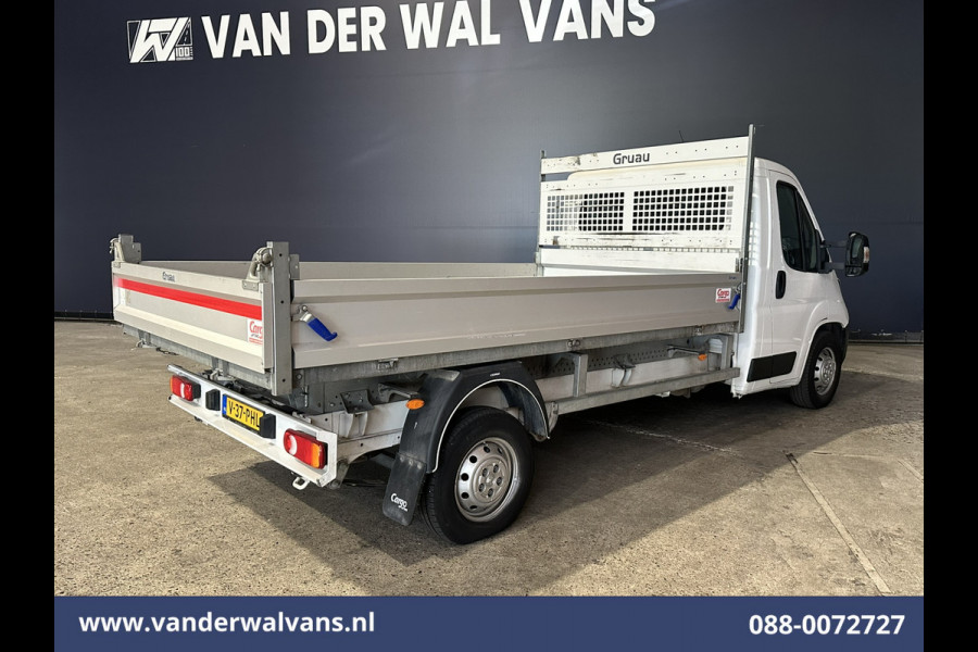 Peugeot Boxer 2.2 BlueHDi 140pk Kipper Open Laadbak Euro6 Bijrijdersbank Bluetooth telefoonvoorbereiding